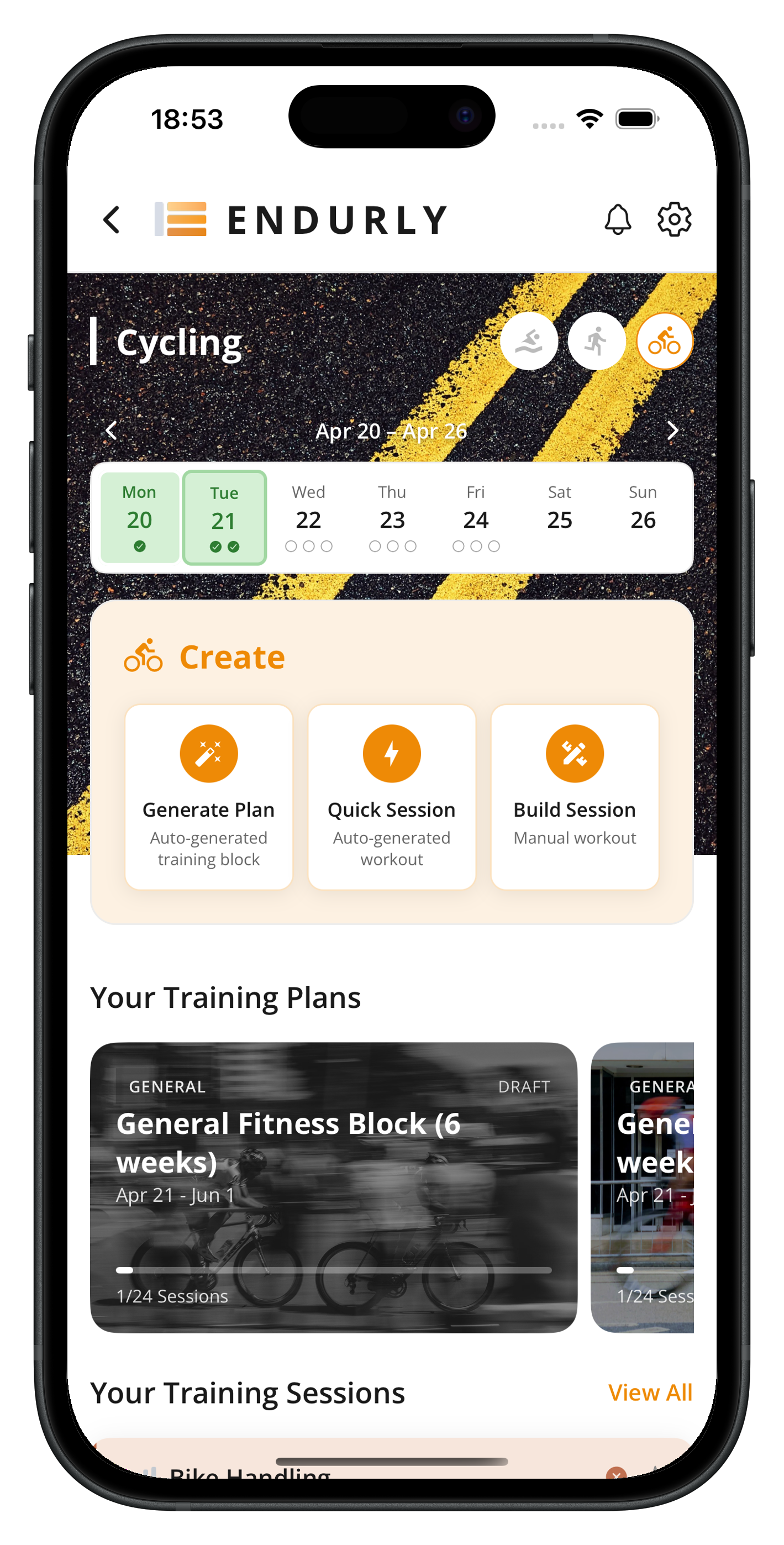 Cycling Workout Generator