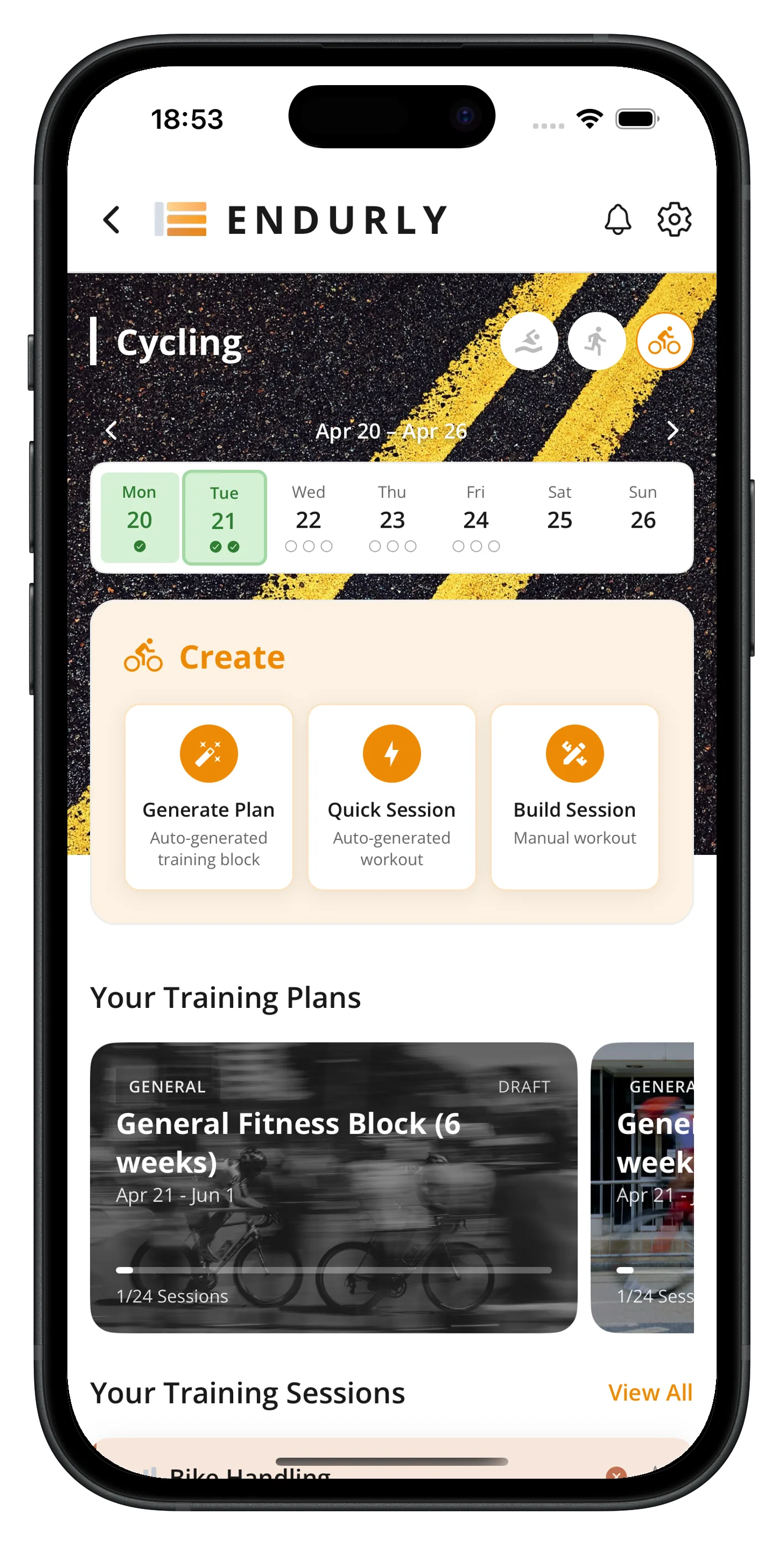 Cycling Workout Generator
