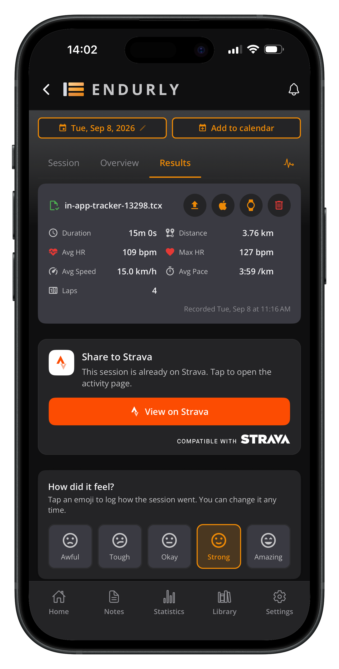 Endurly screenshot 3